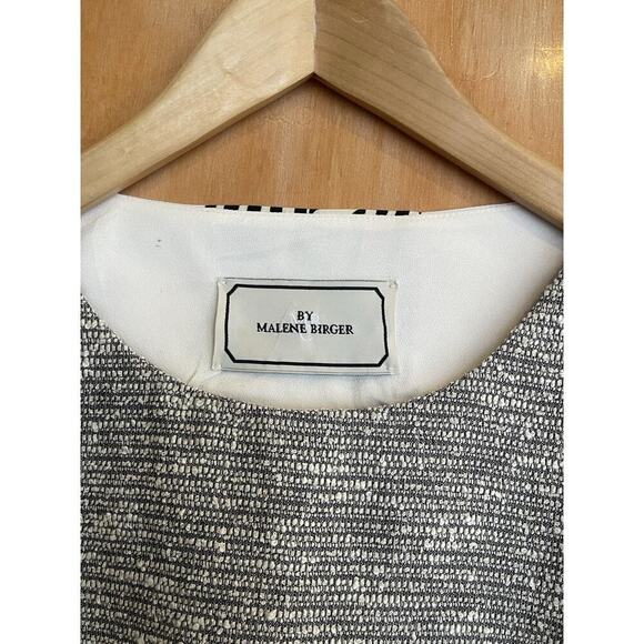 Malene Birger Textured Wool front Cream Blouse Size 40 - Picture 2 of 5